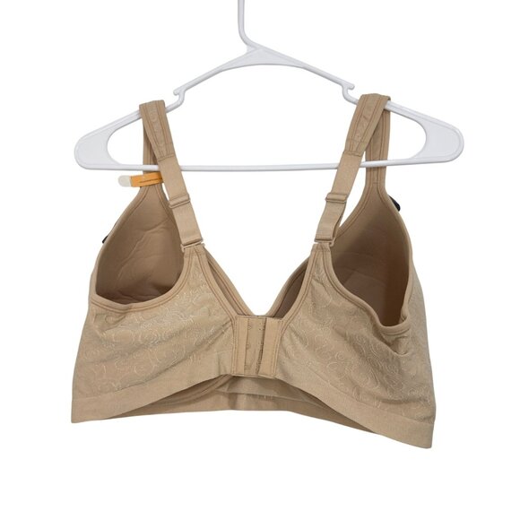 Bali Womens Comfort Revolution Wire-Free Bra Size 40DD Beige Nylon Spandex NEW - Picture 9 of 14